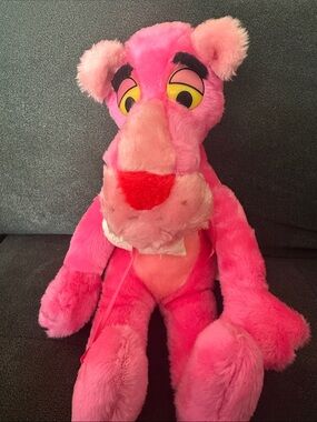 Vintage 16” Pink Panther Stuffed Animal from the 80’s Movie